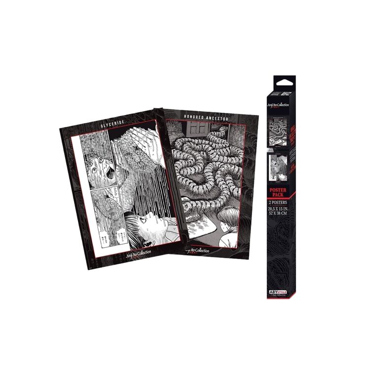 Product Junji Ito Set 2 Chibi Posters Artworks image