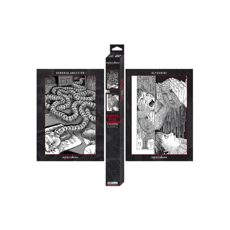 Product Junji Ito Set 2 Chibi Posters Artworks image