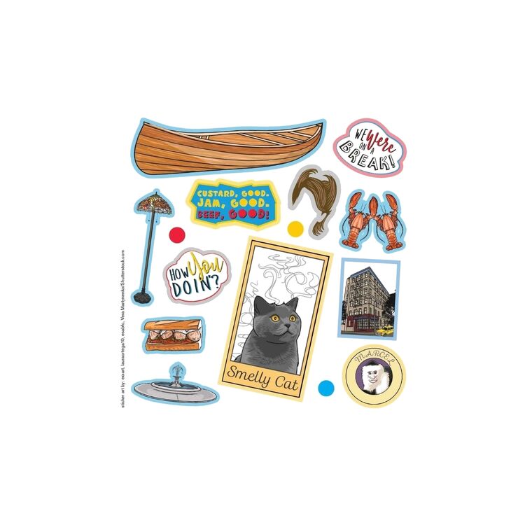 Product Friends The One With All The Stickers : An Unofficial Sticker Book for Fans of Friends image