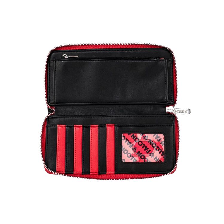 Product Loungefly Marvel Falcon Cosplay Zip Around Wallet image