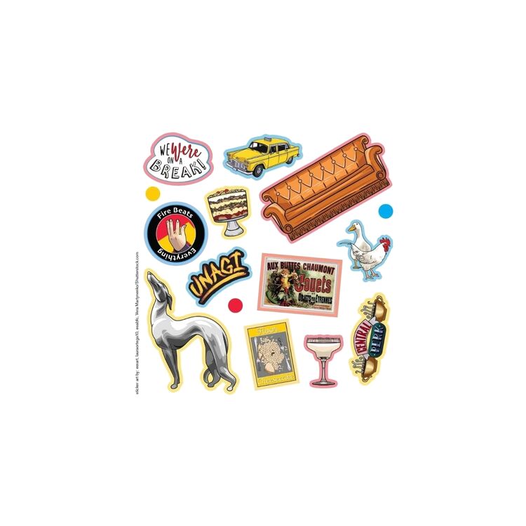 Product Friends The One With All The Stickers : An Unofficial Sticker Book for Fans of Friends image