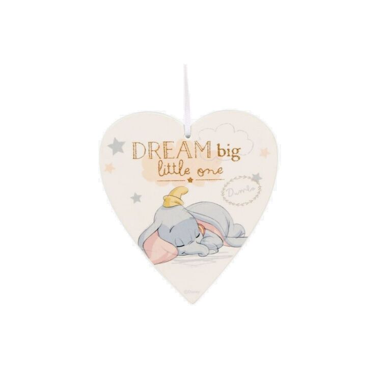 Product Disney Magical Beginnings Heart Plaque 'Dream Big' image