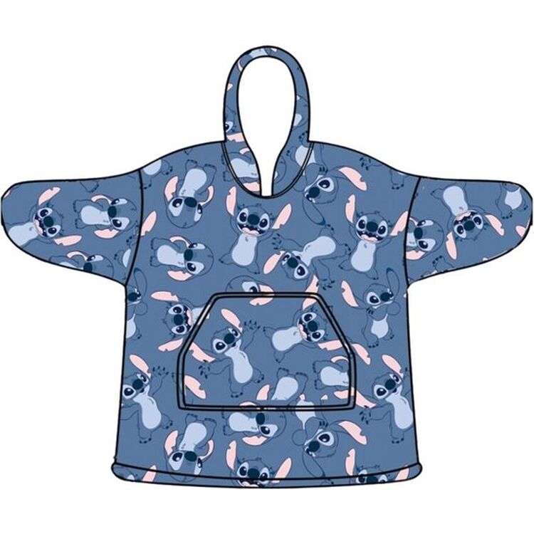 Product Παιδικό Πόντσο Disney Stitch Snuggle Hoodie Poncho (7 με 14 Ετών) image