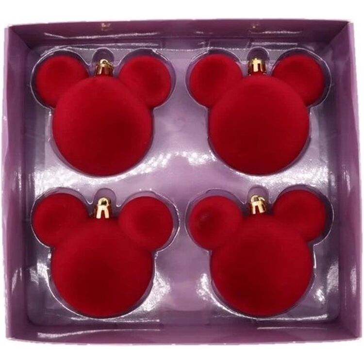 Product Χριστουγεννιάτικα Στολίδια Disney Mickey Ear Bauble Velvet Red image