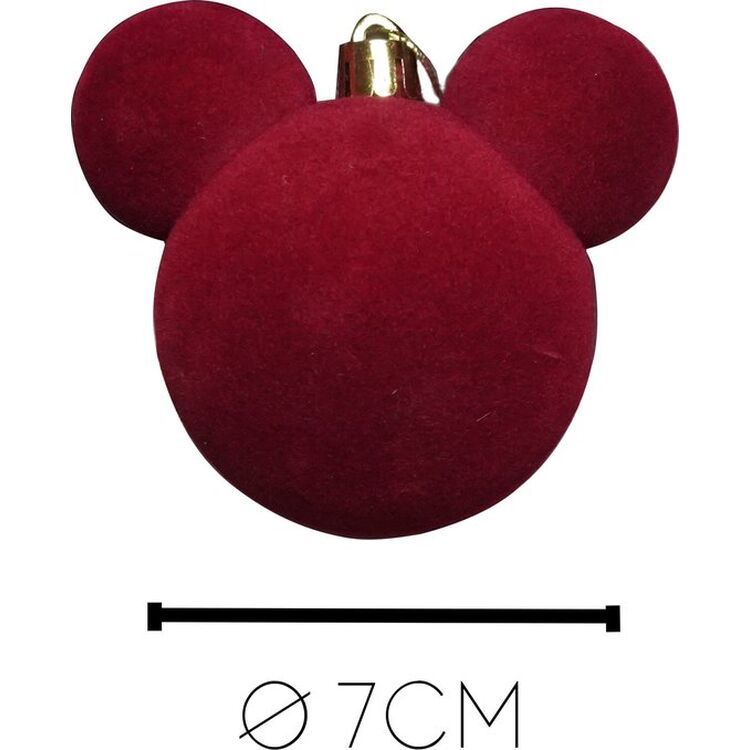 Product Χριστουγεννιάτικα Στολίδια Disney Mickey Ear Bauble Velvet Red image