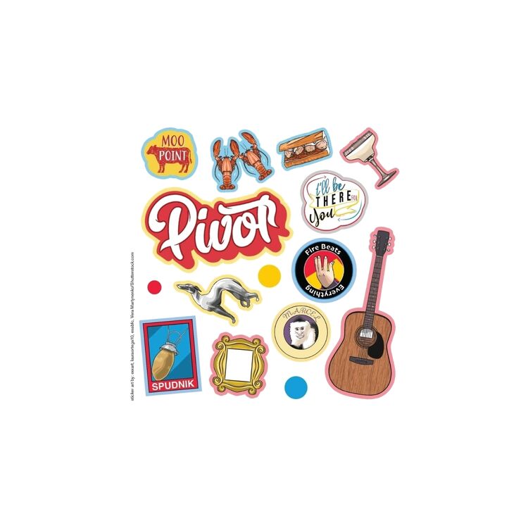 Product Friends The One With All The Stickers : An Unofficial Sticker Book for Fans of Friends image