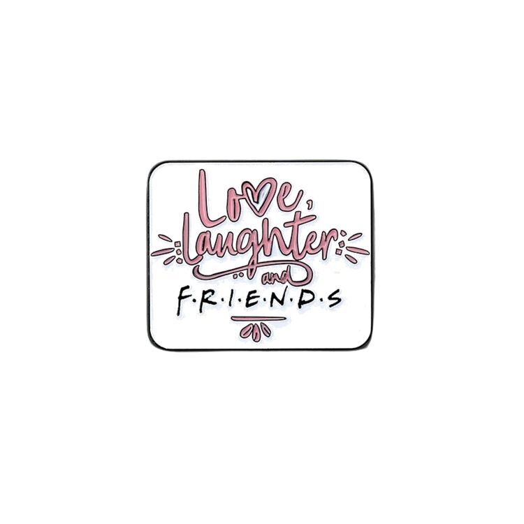 Product Friends Love Laughter Pin Badge image
