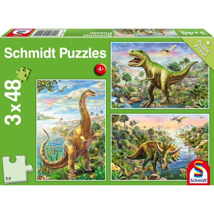 Product Παζλ 56202 Dinosaur Adventures 3x48  Κομμάτια image