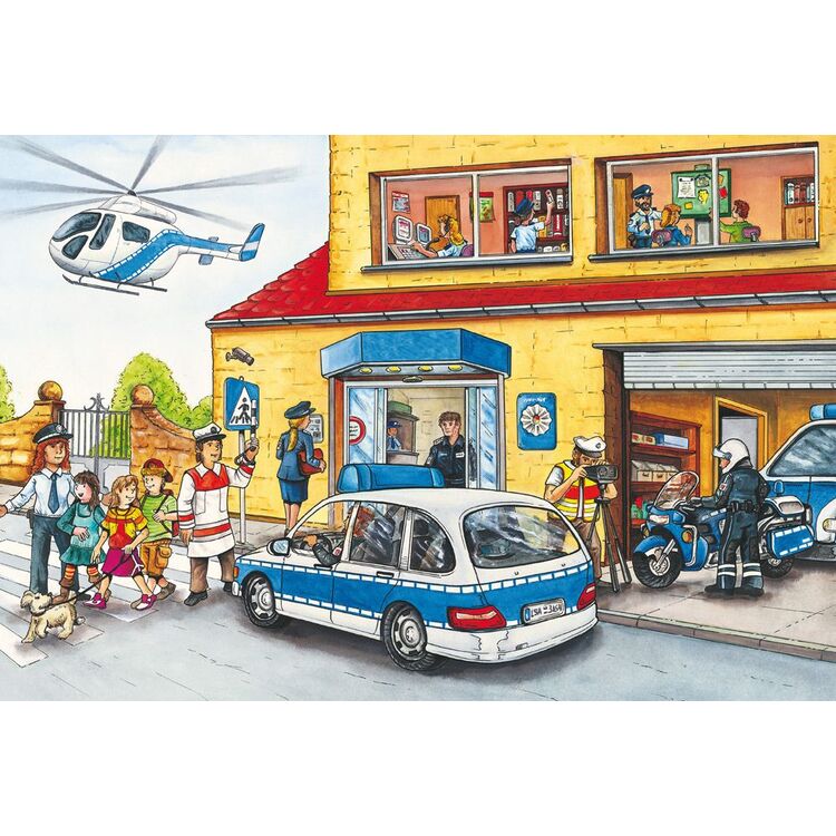 Product Puzzle 56215 Fire Brigade And Police 3x24 Pieces image