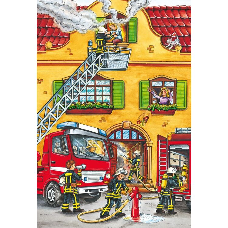 Product Puzzle 56215 Fire Brigade And Police 3x24 Pieces image