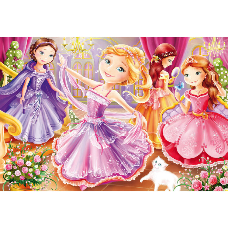 Product Puzzle 56217 Fairytale Princesses 3x24 Pieces image