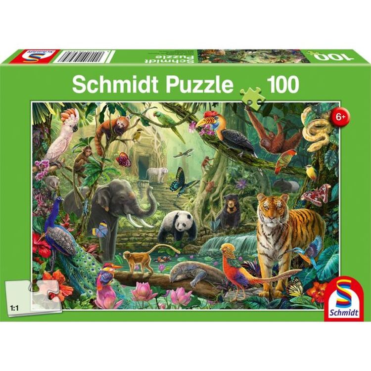 Product Παζλ 56485 Colourful Jungle Wildlife 100 Κομμάτια image