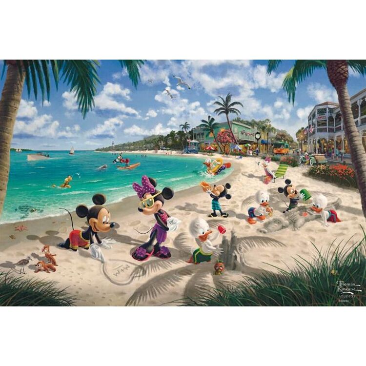 Product Παζλ 56559 Kinkade Mickey & Minnie In Florida 200 Κομμάτια image