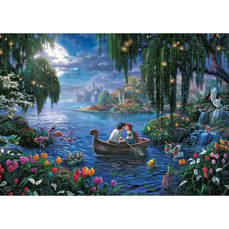 Product Puzzle 57370 Kinkade Disney The Little Mermaid And Prince Eric 1000 Pieces image