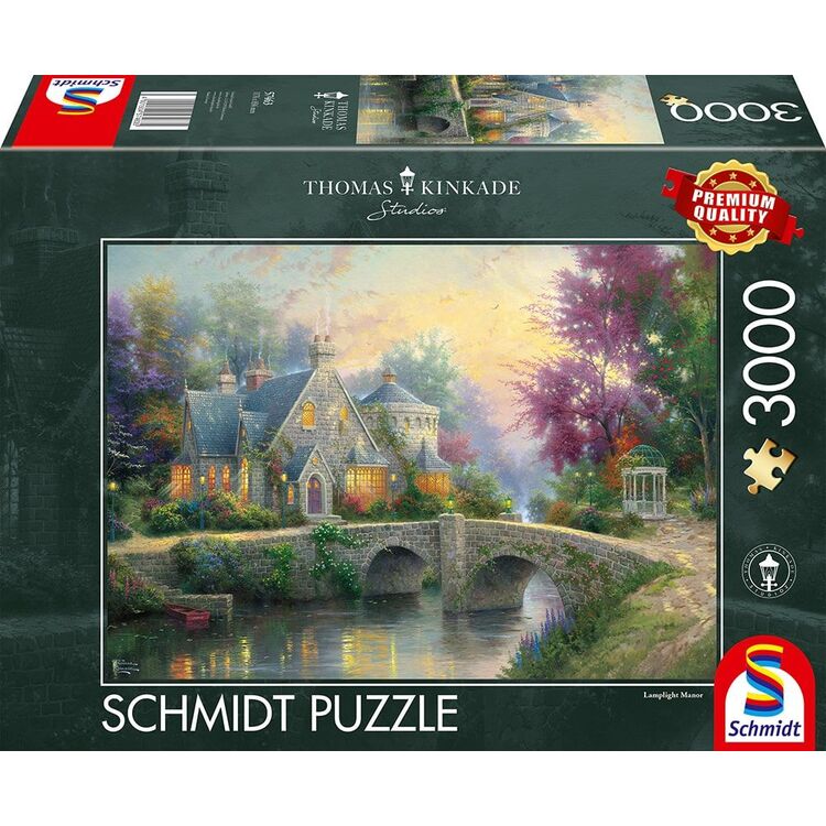 Product Puzzle 57463 Kinkade Marvel Lamplight Manor 3000 Pieces image