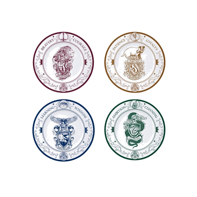Product Harry Potter Hogwarts Houses Set Of 4 Plates image