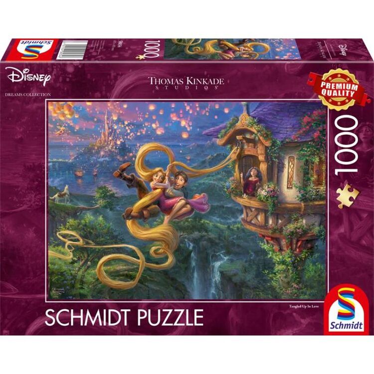 Product Παζλ 58034 Kinkade Disney Rapunzel Tangled Up In Love 1000 Κομμάτια image