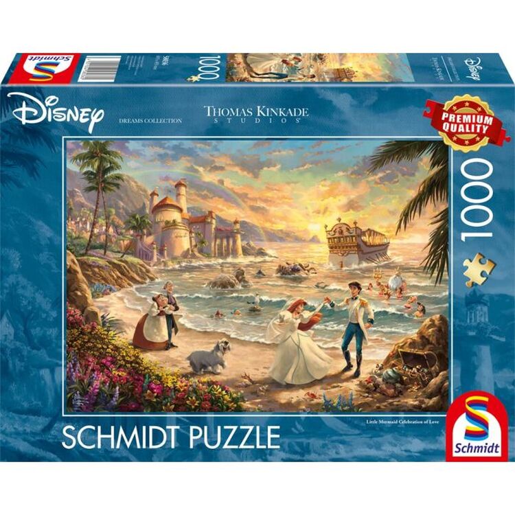Product Παζλ 58036 Kinkade Disney The Little Mermaid Celebration Of Love 1000 Κομμάτια image