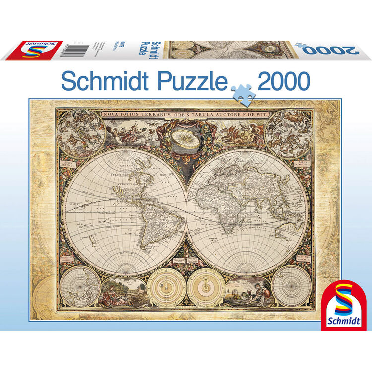 Product Puzzle 58178 Historical Map Of The World 2000 Pieces image