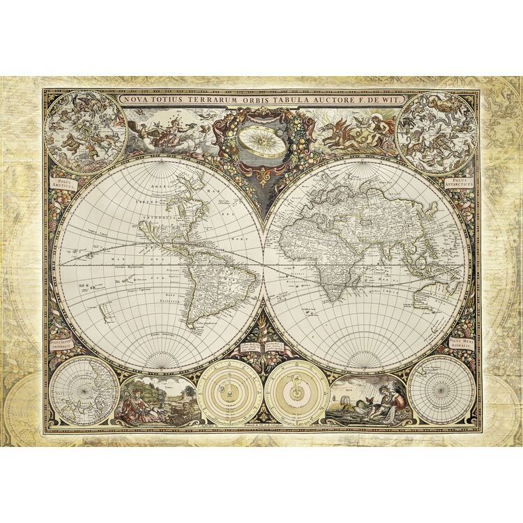 Product Puzzle 58178 Historical Map Of The World 2000 Pieces image