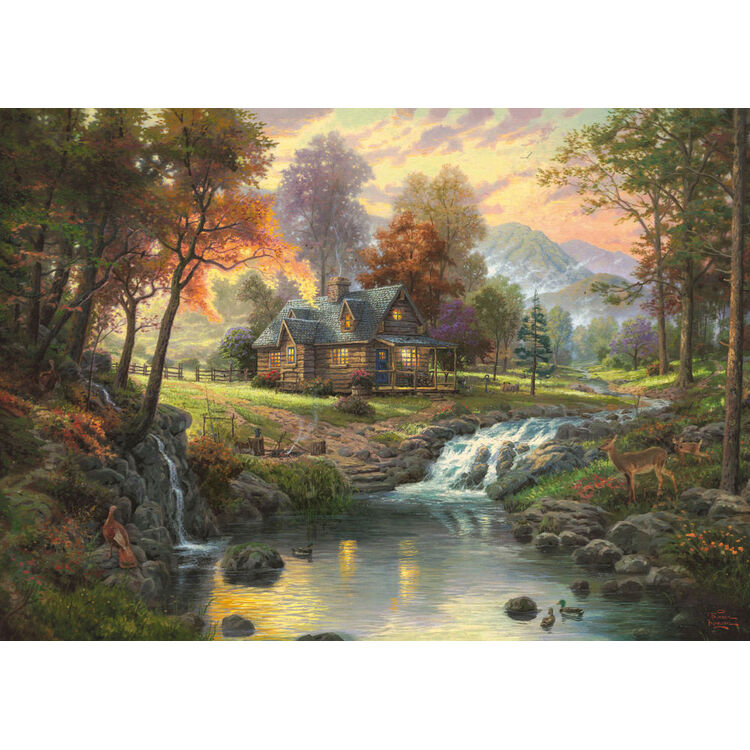 Product Παζλ 58445 Kinkade Mountain Retreat 1000 Κομμάτια image