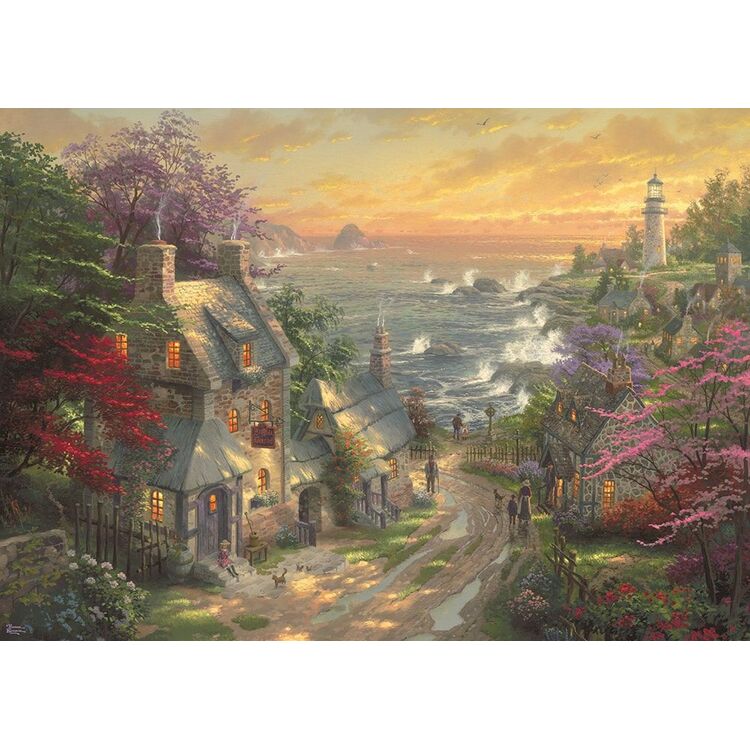 Product Puzzle 59482 Kinkade Marvel The Village Lighthouse 3000 Pieces image
