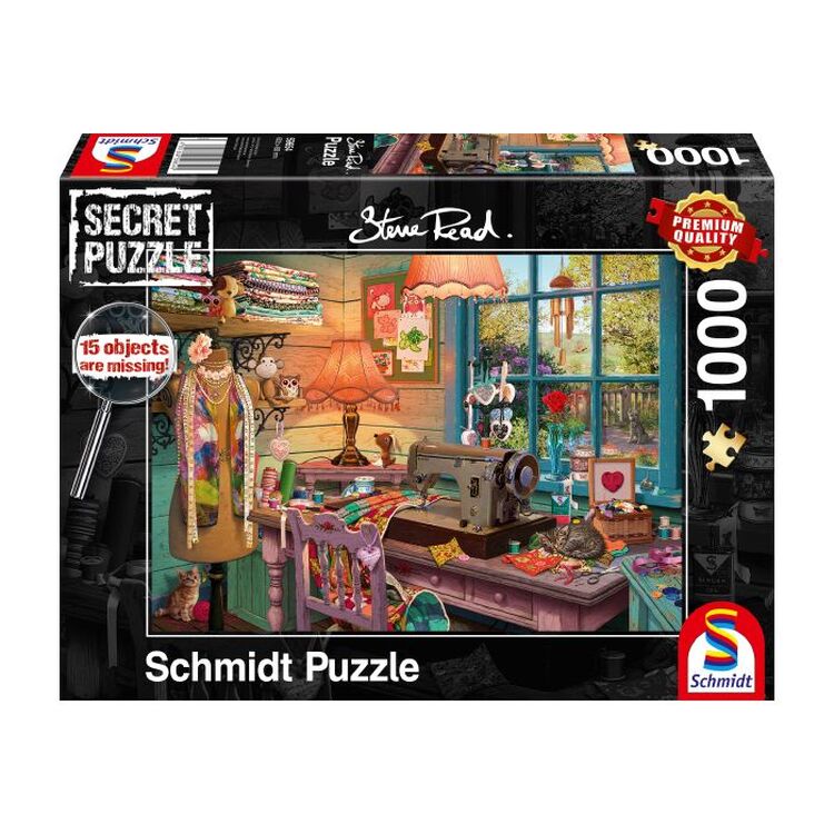 Product Παζλ 59654 Secret Puzzles In The Sewing Room 1000 Κομμάτια image