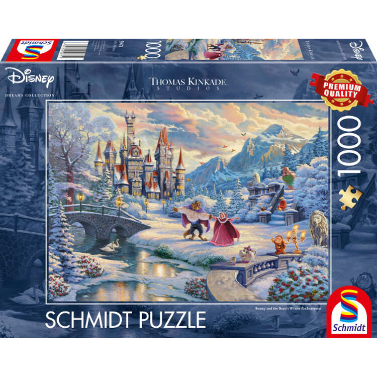 Product Παζλ 59671 Kinkade Disney Beauty And The Beast Winter Enchantment 1000 Κομμάτια image