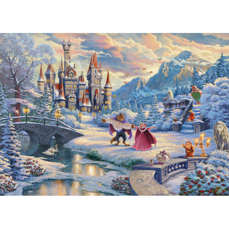 Product Παζλ 59671 Kinkade Disney Beauty And The Beast Winter Enchantment 1000 Κομμάτια image