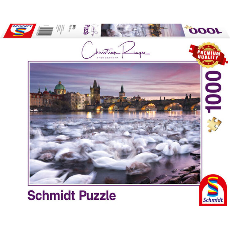 Product Puzzle 59695 Prague Swans 1000 Pieces image