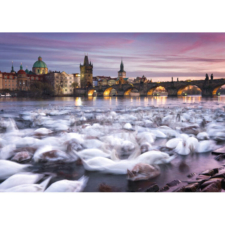 Product Puzzle 59695 Prague Swans 1000 Pieces image