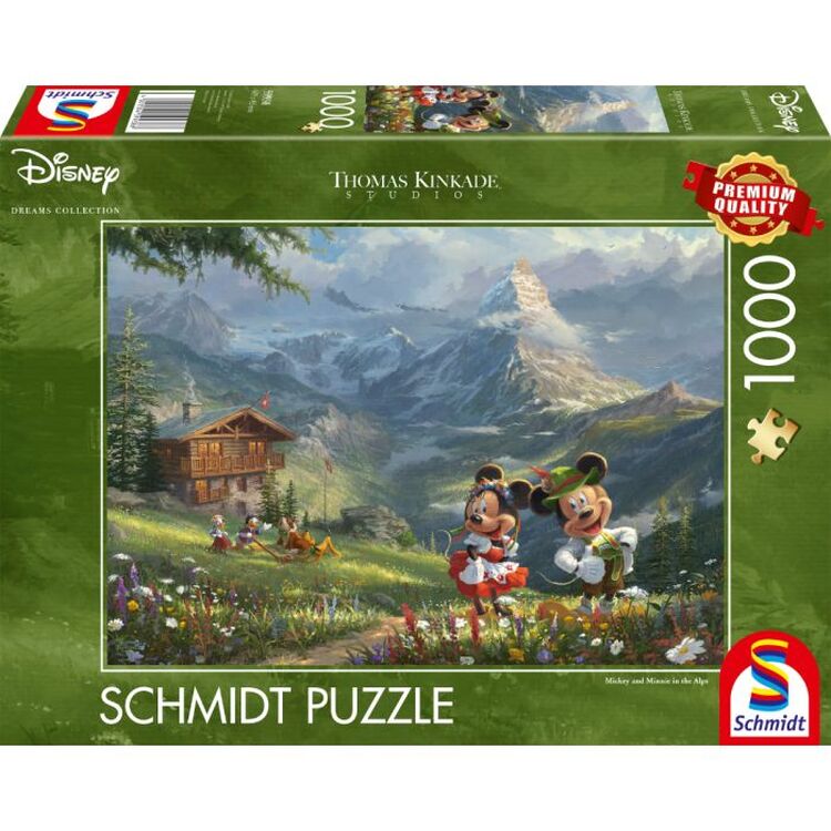 Product Παζλ 59938 Kinkade Disney Mickey & Minnie In The Alps 1000 Κομμάτια image