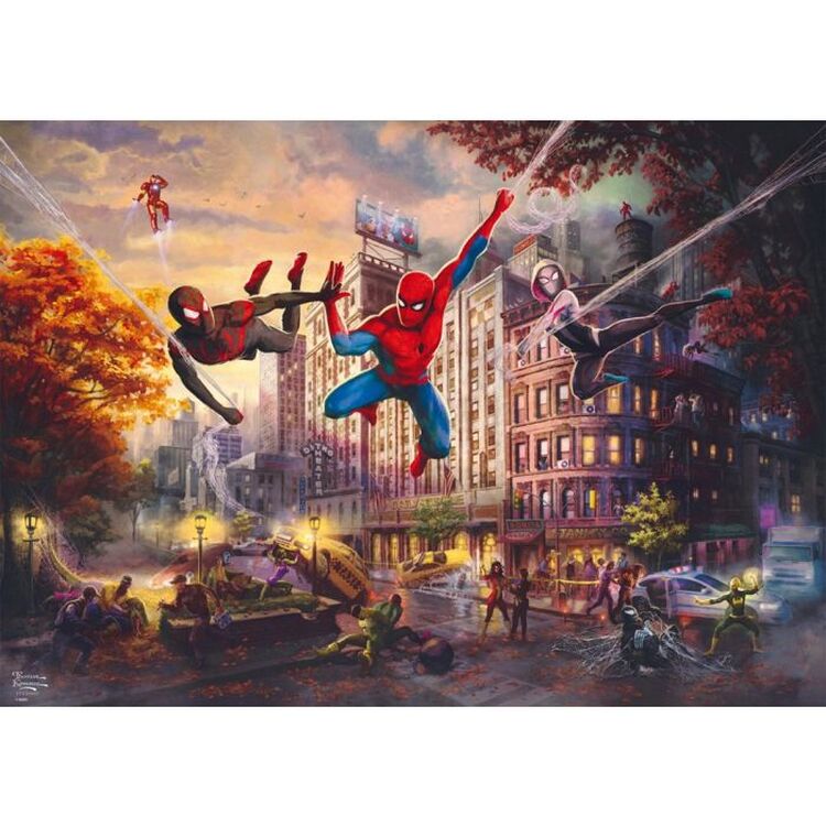 Product Puzzle 59957 Kinkade Marvel Spider-man And Friends, The Ultimate Alliance 1000 Pieces image