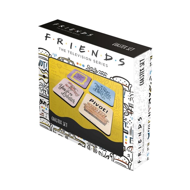 Product Friends Quotes Coasters set of 4 image
