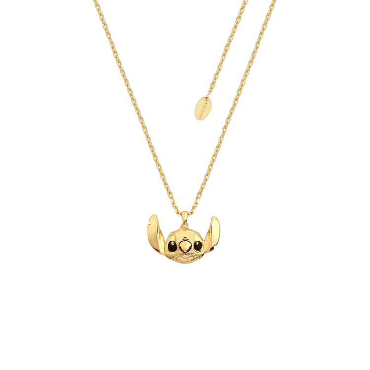 Product Disney Couture Gold Plated Lilo & Stitch Necklace image