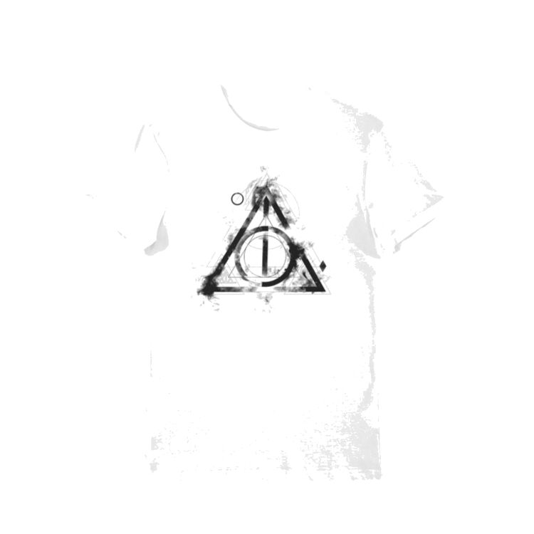 Product Harry Potter Deathly Hallows White T-Shirt image