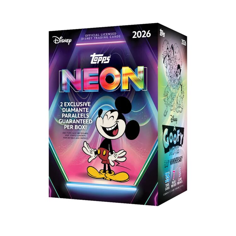 Product Topps 2026 Disney Neon PC Value Box image