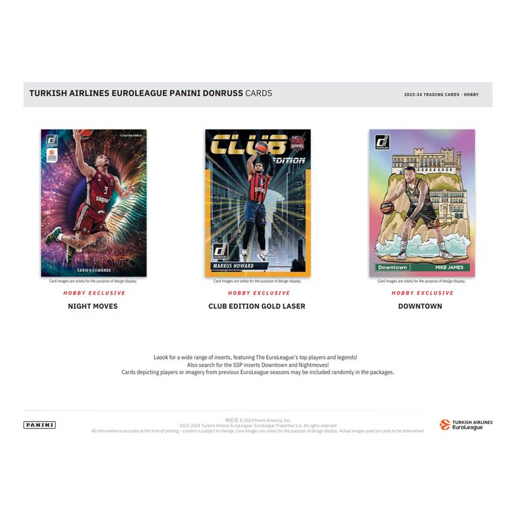 Product 2023-24 Donruss Turkish Airlines EuroLeague Basketball Hobby Box (1 packet) image