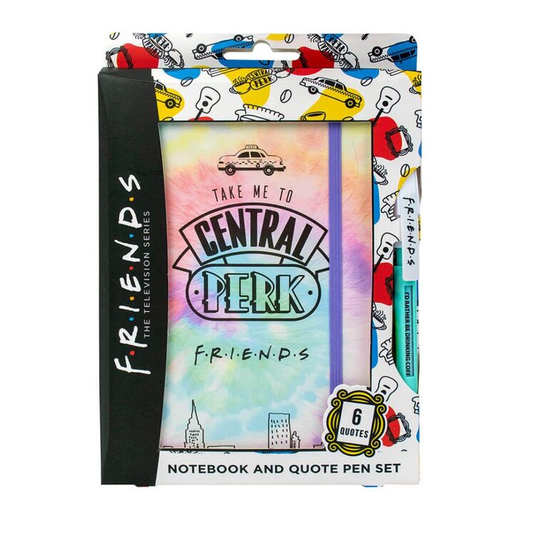Product Friends Notebook And Pen Set Tie Dye image