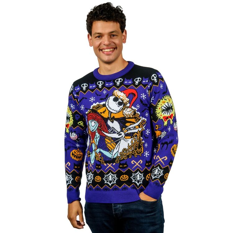 Product Nightmare Before Christmas Jack and Sally Christmas Jumper image
