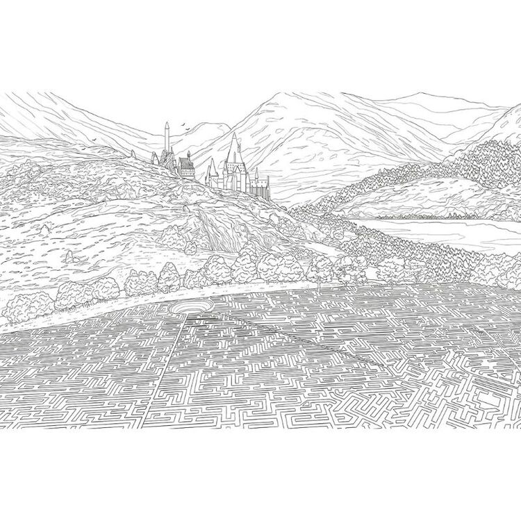 Product Βιβλίο Ζωγραφικής Harry Potter Hufflepuff House Pride The Official Colouring Book image