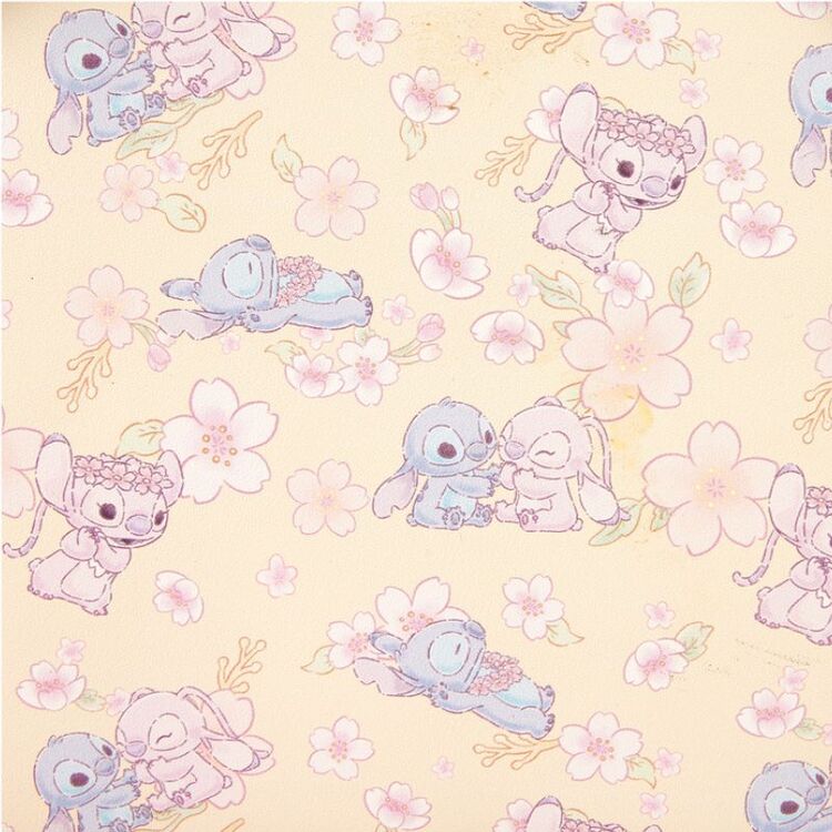 Product Loungefly Disney Stitch & Angel Cherry Blossom All-Over Print Mini Backpack image