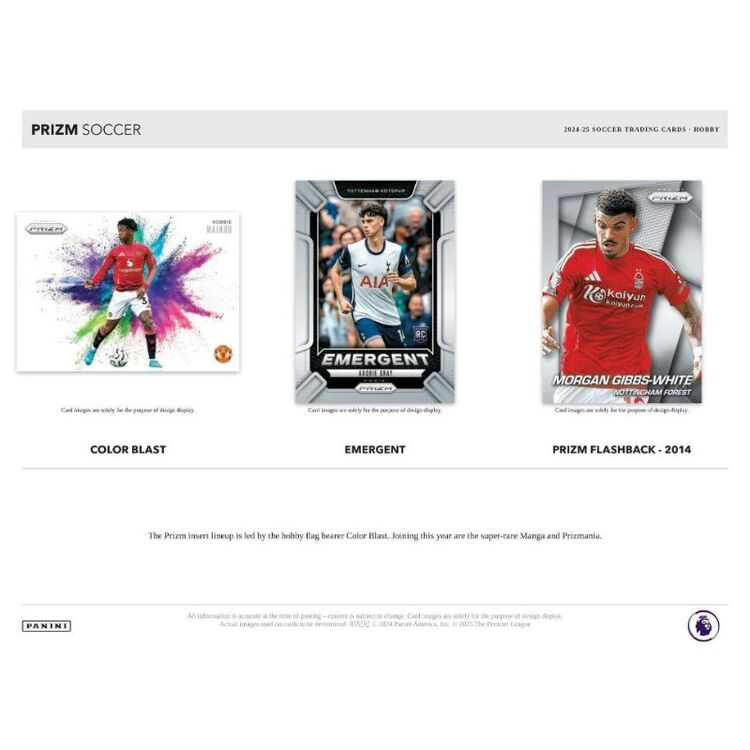 Product Panini Prizm 2024-25 EPL Soccer Hobby Box image