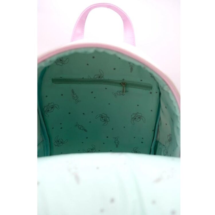 Product Τσάντα Πλάτης Disney Stitch and Angel Corduroy Pink Backpack image