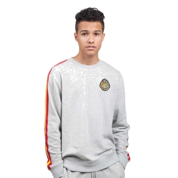 Product Harry Potter Hogwarts Crest Unisex Crew Top Heather Grey image