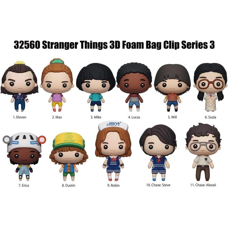 Product Monogram: Stranger Things (Series3) (BlindBag/Random) 3D Foam Bag Clips Figure (1pc) image