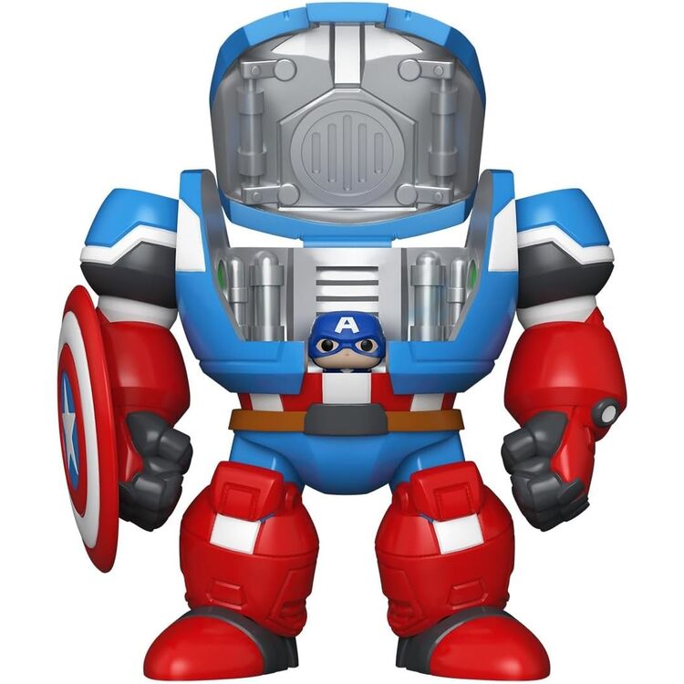 Product Funko Bitty Pop! Bitty Bots Marvel: What If…? - Captain America (Mech with Captain America) image