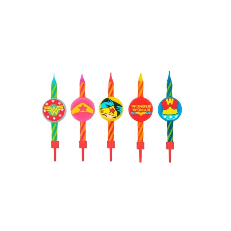Product DC Comics 10 Birthday Candles Wonder Woman Logo image