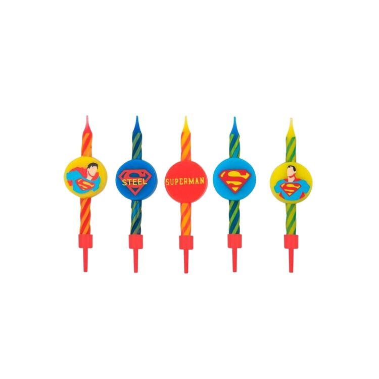 Product DC Comics 10 Birthday Candles Superman Logo image