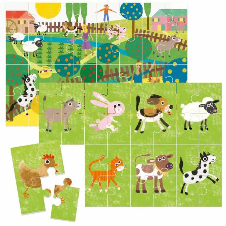 Product Εκπαιδευτικό Παιχνίδι Headu Παζλ 8+1 Η Φάρμα μου (50.55706) image